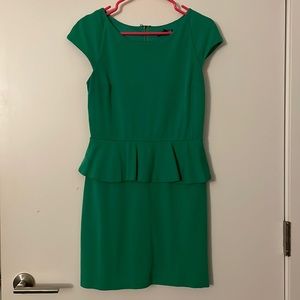 Green Peplum Dress from Express
